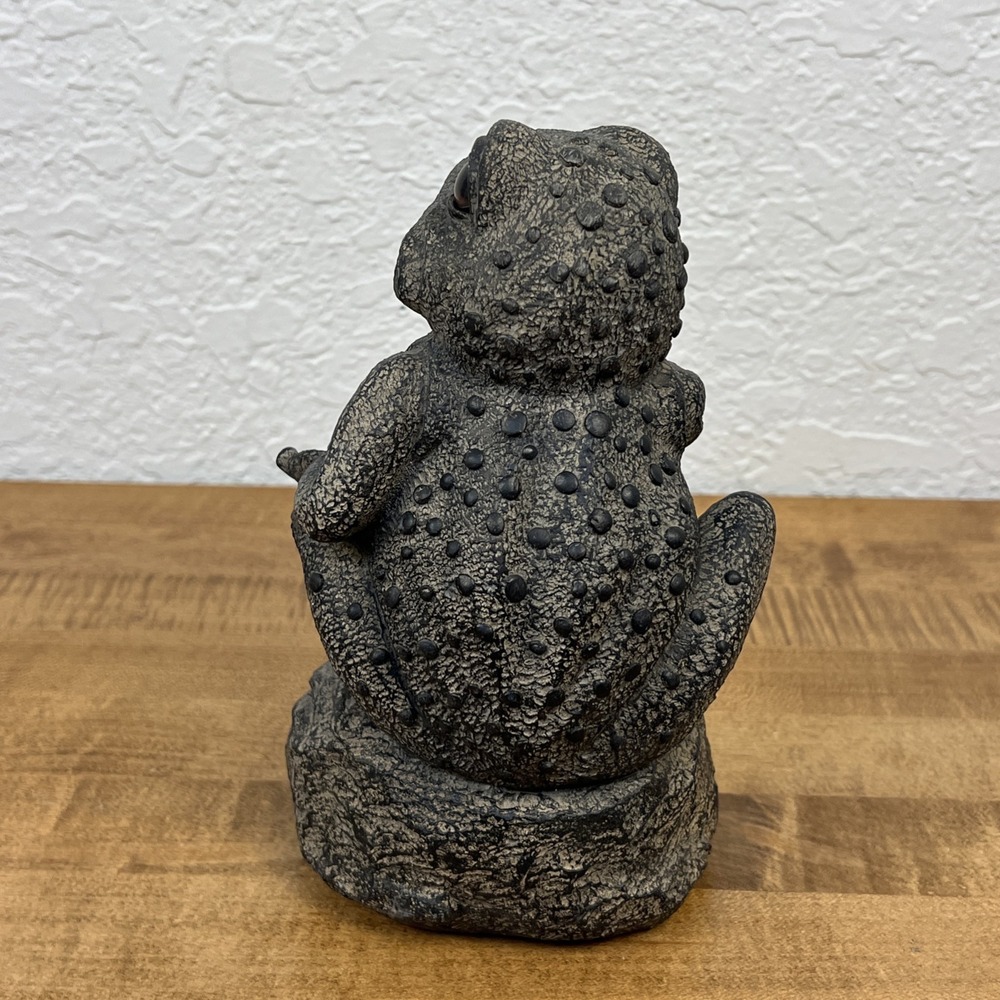 Vintage Toad Hollow Home Style Toad Frog Statue Garden Lawn Patio - Picture 6 of 10